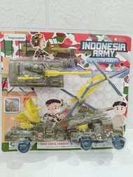 MAINAN ANAK MOBIL TENTARA KODE KGP131 / MAINAN ANAK TRUCK ARMY SET ISI 4 PCS KGP 131/KGP130
