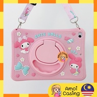 5th 6th 7th 8th 9th 10th 11th Generation Air 1 2 3 4 5 7 11 Pro 11 A16 i.Pad case 3D melody kuromi m