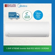 Midea 1.5HP Xtreme Inverter Wall R32 MSXS-13CRDN8