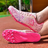 New Fashion Men Women Professional Spikes Shoes Track And Field Running Sport Shoes Training Shoes B