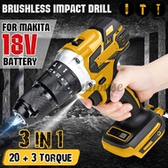 Brushless Cordless Compact Impact Combi Drill Driver Body For Makita 18V Battery