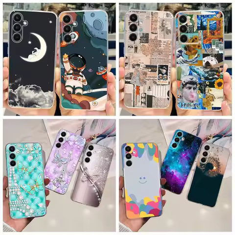 Silicone Case For Samsung Galaxy A14 A34 A54 5G Cover New Fashion Slim Soft Bumper For Samsung A34 5
