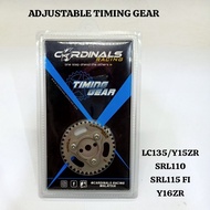CARDINALS RACING ADJUSTABLE TIMING GEAR LC135 FZ150 Y15 Y15ZR SRL110 LAGENDA SRL115 FI Y16 Y16ZR