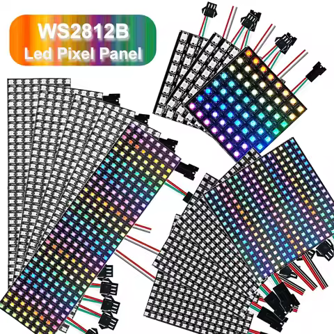 1pcs~20pcs WS2812B RGB LED Digital Flexible Individually Addressable Panel Light DC5V WS2812 Module 