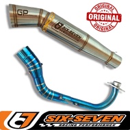 knalpot racing original six seven for aerox 155 nmax old new pcx 160 lexi beat vario 125 / 150 scoop