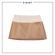 Kloset Design Color Block Mini Skirt (LS2-25-S001)