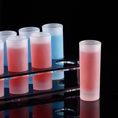 1x Frosted Wine Shot Glass