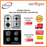 Aerogaz 4 Burner 60cm Gas Hob AZ-470SF / AZ-470F EUE