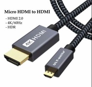［實體商店］相機合用 -- Micro HDMI to HDMI Cable, Micro HDMI 轉 HDMI線
