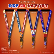 Deped lanyard id lace department of education matatag for teachers