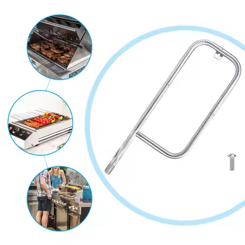 60041 Burner Tube 304 Stainless Steel Grill Burner 20.5 Inch Tube Pipe Part for Weber Q200/Q220/Q200