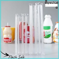 【WQ】 COD หลอดพลาสติกแบบใช้แล้วทิ้ง500ชิ้นหลอดดูดแบบหัวแหลมสั้นโปร่งใสบางๆอุปกรณ์ในครัวสำหรับสินค้าโภ