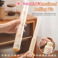 FUTUREE Baking Bread Pastry Roller, Multifunctional Non-Stick Rolling Pin,  2in1 Plastic Cookie Cann
