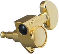 GROVER Guitar Pegs, 3.2 oz (102 g), 3:3 Layout, For 4-6 Strings, Rose 1 Piece, Gold