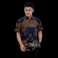 Kemeja batik M L XL XXL 3XL 4XL 5XL 6XL Hem batik jumbo Hem batik kantor Hem batik kondangan Hem kom