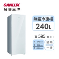 台灣三洋 240公升直立式變頻玻璃冷凍櫃 SCR-V248GF