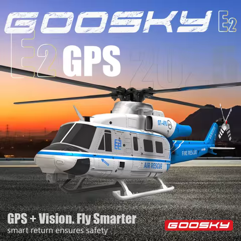 NEW GOOSKY E2 RC Helicopter 1:35 UH-1Y Scale 2.4G 6CH Dual Brushless Direct Drive Motor BNF / RTF wi
