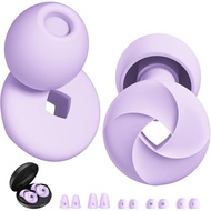 Quiet 2 Ear Plugs - Ultra-Comfy Reusable Noise-Reducing Earplugs for Sleep, Deep Focus, Travel, Sens