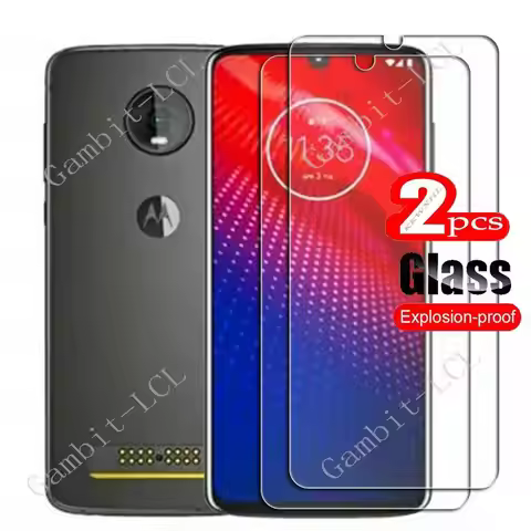 2PCS FOR Motorola Moto Z4 6.4" Tempered Glass Protective ON MotorolaMotoZ4 MotoZ4 Z 4 Screen Protect