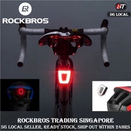 [SG SELLER] RockBros light bicycle taillight bike rear light rockbros helmet light seat pole light bicycle accessories