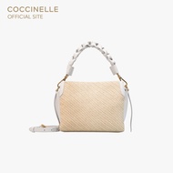 COCCINELLE กระเป๋าถือผู้หญิง รุ่น BOHEME MINI TOP HANDLE BAG 580101 สี MULTI BLANCO/BLANCO