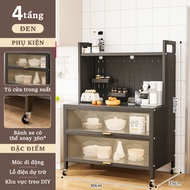 GSlife Kệ Nhà Bếp Đa Năng Tủ nhà Bếp 4/5/6 tầng kệ để đồ nhà bếp bát đĩa kệ lò vi sóng