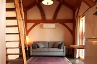 Timber frame guesthouse in NE Portland