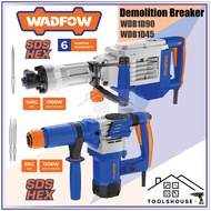 Wadfow WDB1D90 (1700W, 14kg) / WDB1D45 (1300W, 6kg) Demolition Breaker 拆除破碎机
