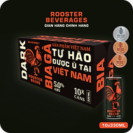 Bia thủ công | Rooster Beers (Bia Gà) Dark Thùng 10 Lon Sleek x 330ml