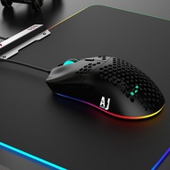 AJ390/AJ39Light Weight Wired Mouse Hollow-out Gaming Mouce M