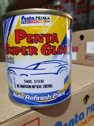 Cat penta super gloss nc solid merah maroon 200ml -cat duco otomotif