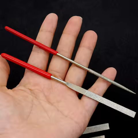 1PC Diamond File Set 3x140mm 4x160mm Mini Needle File For Stone Glass Metal Carving Craft Needle Fil