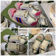 Gucci Gucci Women's Shoes Small Dirty Shoes Dirireba Same Style Low-Top Double G Stripes Screener Re