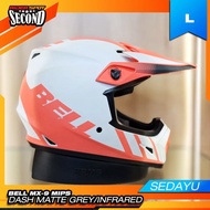 2nd Helmet BELL MX-9 MIPS Dash Matte Grey/Infrared Size L Only Fullface Original