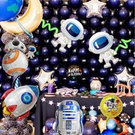 Alien Spaceship Space Planet Astronaut Birthday Decoration Aluminum Film Balloon Wandering Earth