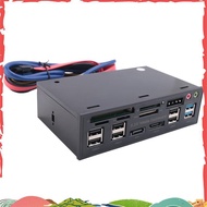 5.25 Inch Usb 3.0 Front Panel Pc Usb 3.0/2.0 Hub E-Sata Sata Audio Multi Card Reader for Computer Ca