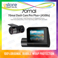 70Mai Dash Cam Pro Plus+ A500s (Built-in GPS, 1944P Dual Record, Night Vision) 1 Year Warranty