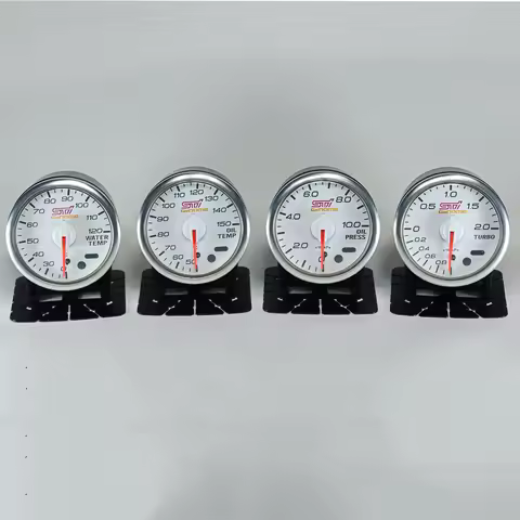 52mm White STI Genome water temp oil temp oil press Boost gauge FORESTER LEGACY OUTBACK Impreza WRX 