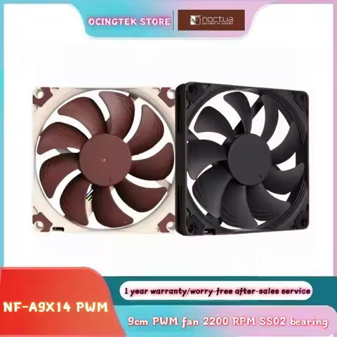 Noctua NF-A9x14 PWM chromax.black.swap 92mm Chassis Fan Silent High Quality Fan Ultra-thin Case Radi
