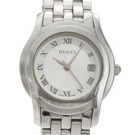 นาฬิกา Gucci GUCCI รุ่น 5500L ตัวเรือนสแตนเลสสตีล ระบบควอตซ์ หน้าปัดสีเงิน สำหรับผู้หญิง [มือสอง]
