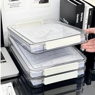 A4 Paper Desk Storage Organizer Multi-Functional Organizer Organizer Case Clip Lock Certificate Box