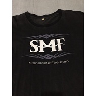 【s-5xl】ผ้าฝ้าย 100%เสื้อยืดพิมพ์ลายแฟชั่น เสื้อวง SMF หินเหล็กไฟ