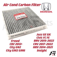 HONDA Carbon Filter Aircond Honda City GM GN,Jazz GE GK,BRV,Civic FC,HRV,CRV Aircond Filter Air Filt