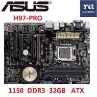 ASUS H97-PRO DDR3 LGA 1150 for I3 I5 I7 CPU USB2.0 USB3.0 32GB H97 desktop motherboard used