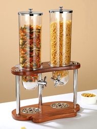 Double-head Oatmeal Dispenser Cereal Dispenser Cereal Dispenser Cereal Storage Tank Buffet Cereal Ma