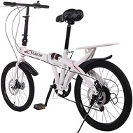 Tricycle Adult Adult Road Racing Bike Mountain Bikes Folding Bikes 20 inch 7 Speed ??ini Protable City Coummter Bike Leisure Lightweight Aluminum Frame Bicycles High Tensile Complete Cruiser Bikes wi