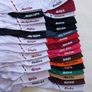 Free Gold School Veil Embroidery Name/CUSTOM Name Veil/HIJAB/School HIJAB Veil/Veil/Veil Free Embroi