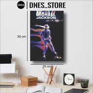 Hiasan Dinding Michael Jackson Ukuran 20cmx30cm Poster Kayu