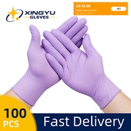 factory Nitrile Gloves Waterproof 100pcs Latexfree Gloves Nitrile Disposable Work Gloves Food Kitche