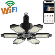 Wireless Lamp Holder Surveillance Camera 360 Degree Panoramic Intelligent HD Six-Blade Lamp Fan Ligh
